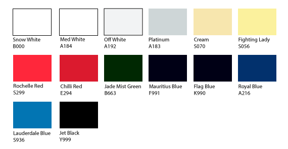 International Perfection Pro Polyurethane Classic Colours - Awlgrip Marine Paint Color Chart